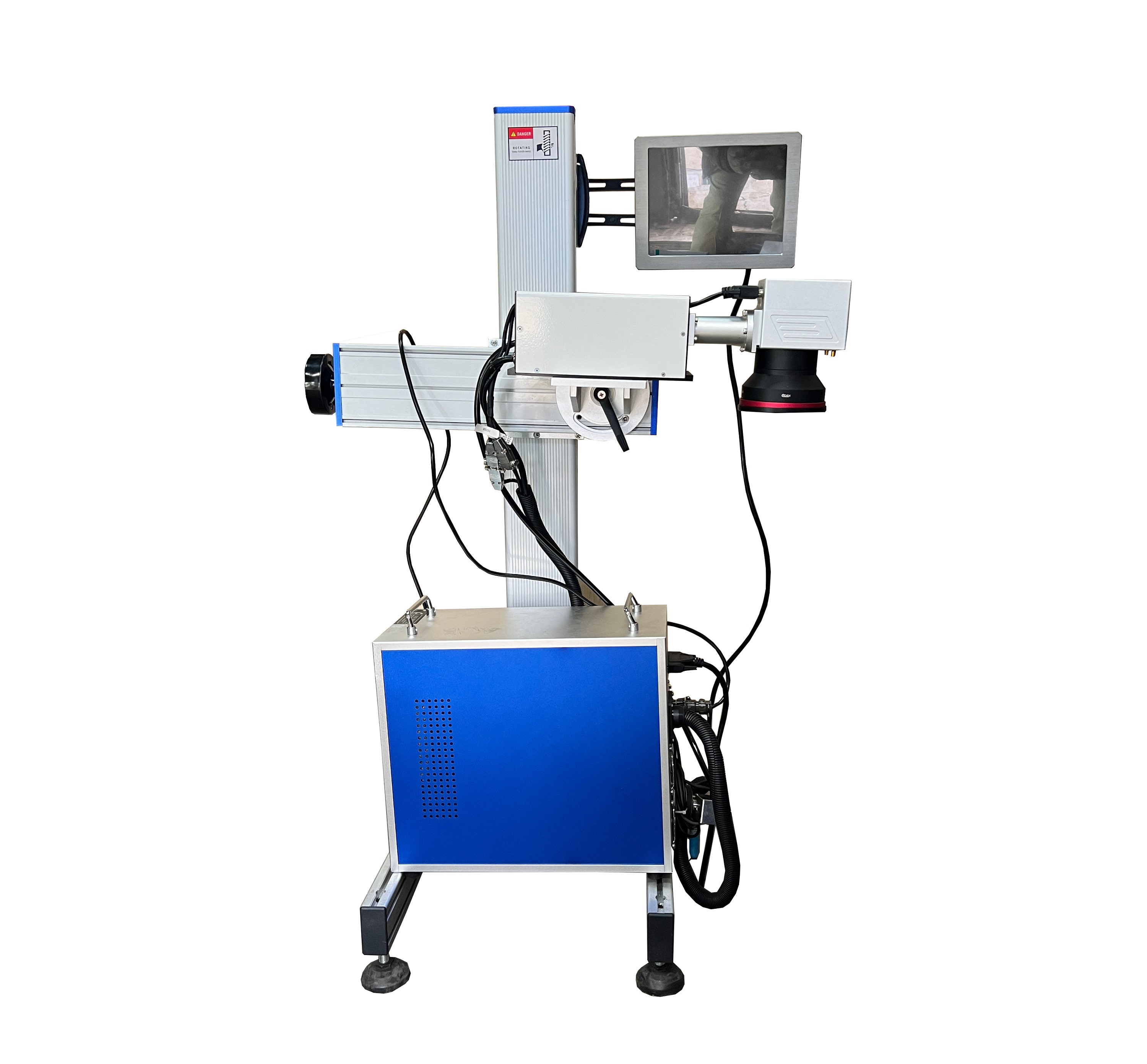 Лазерный маркер ультрафиолетовый LiMark FLY 5W для конвейера доставка с ПЭК Гуанчжоу.