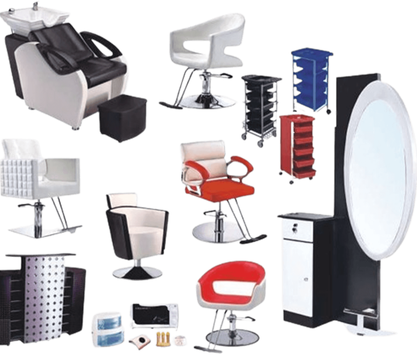 Доставка из Китая комплекта мебели для парикмахерских через ПЭК